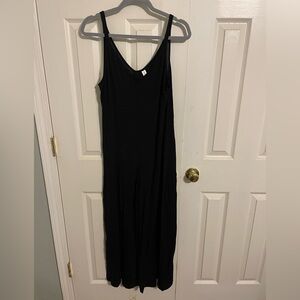 Athleta Black v-neck romper Jumpsuit